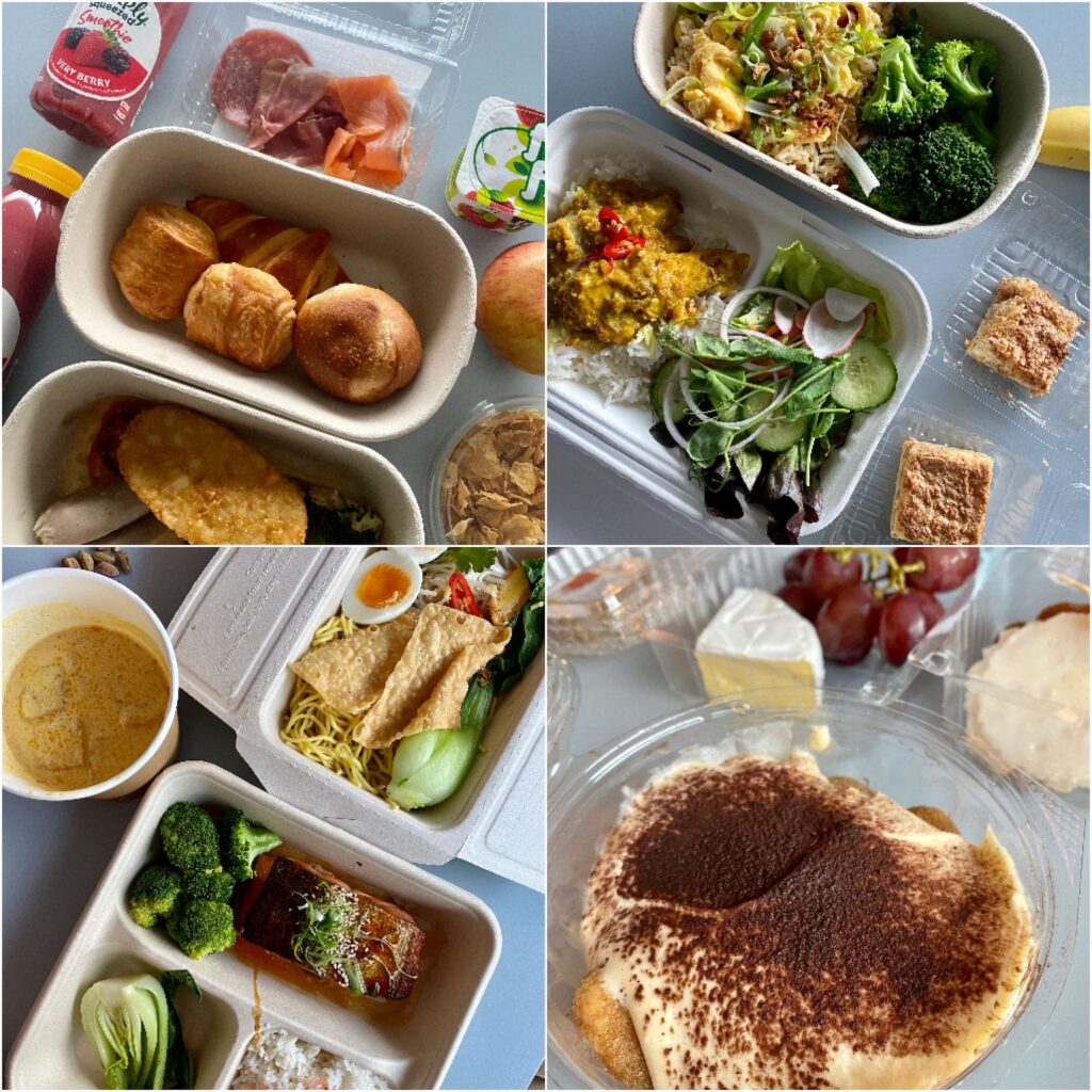 new zealand managed isolation: collage of meals at m social hotel in auckland