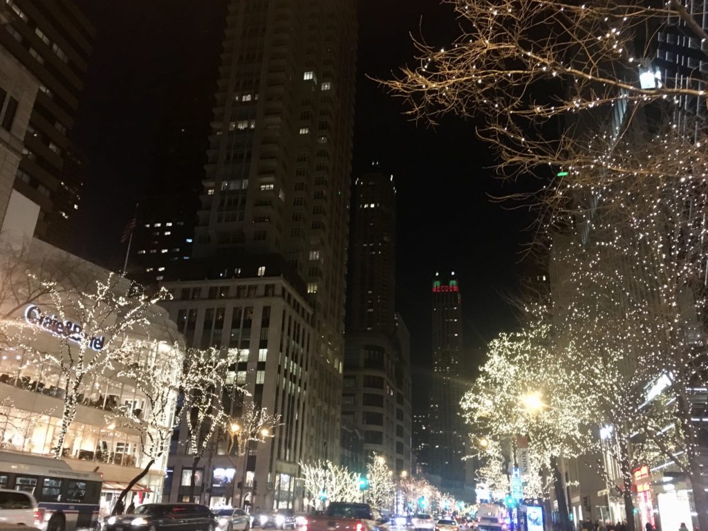 chicago in the winter: michigan avenue