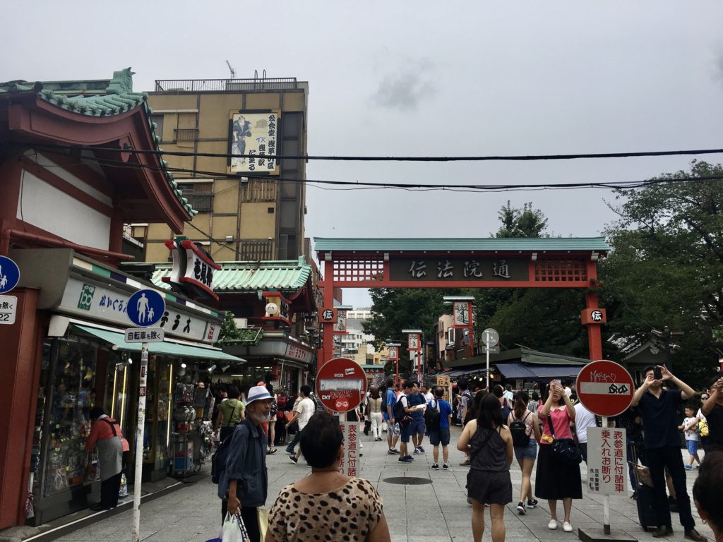 street near asakusa, tokyo, japan