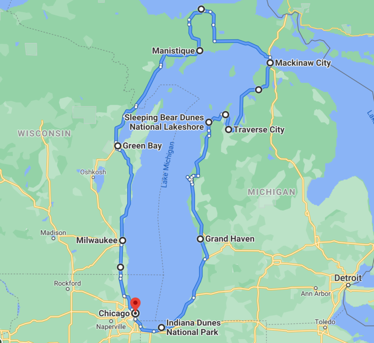 Lake Michigan Circle Itinerary: A 7-Day Road Trip Through 4 States