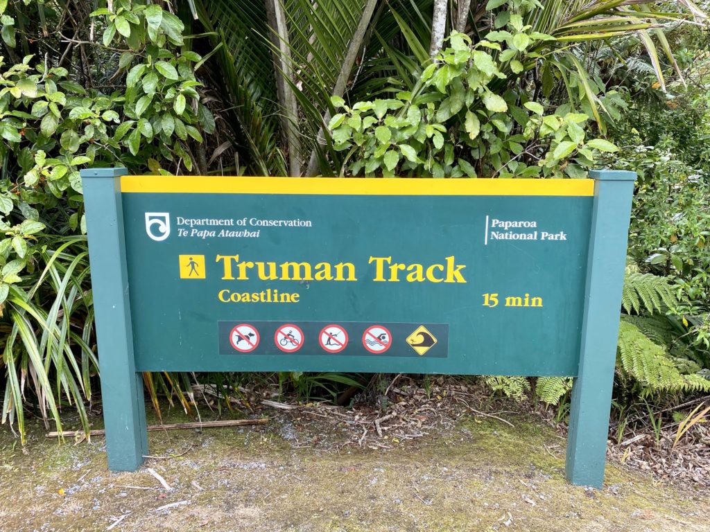 truman track DOC sign