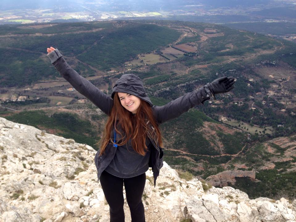 reasons to study abroad: niki on summit of mt st victoire, south of france