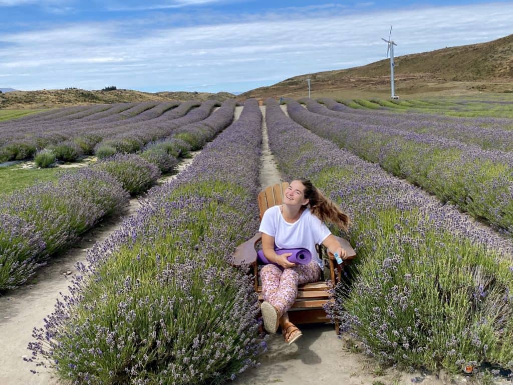 niki in a field of lavender