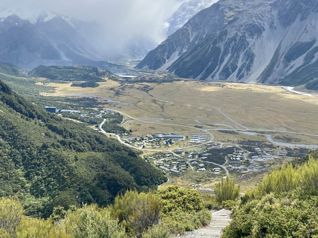 view of aoraki/mt cook from the red tarns track