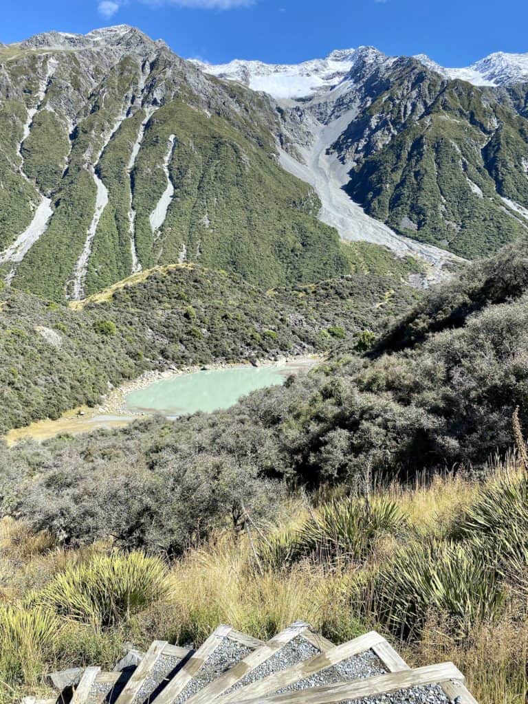 mt cook national park: blue lakes and tasman glacier track