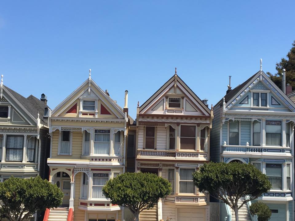 The Painted Ladies houses in San Francisco, California