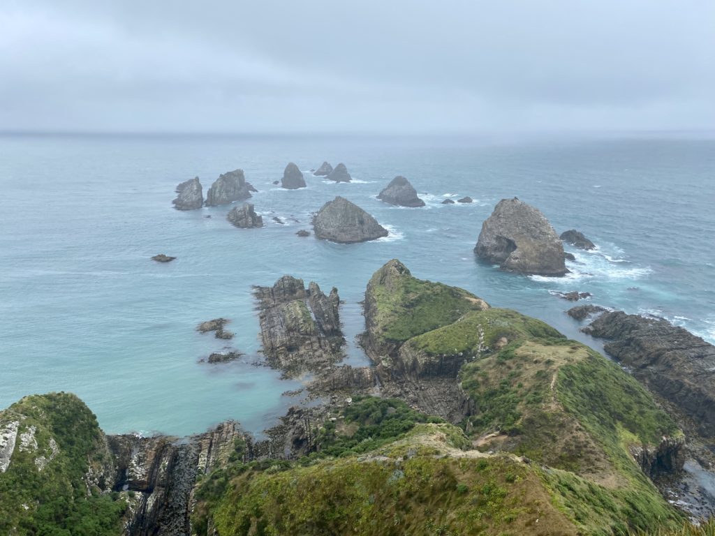 Nugget Point rocks and ocean