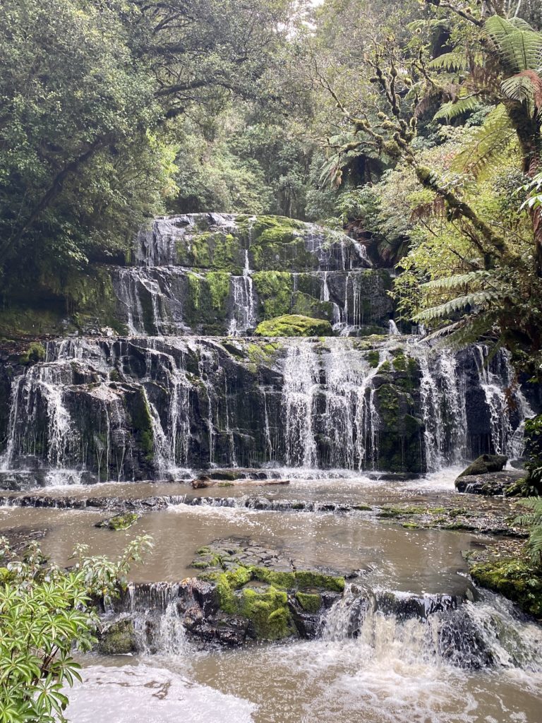 best waterfalls in the catlins: purakaunui falls