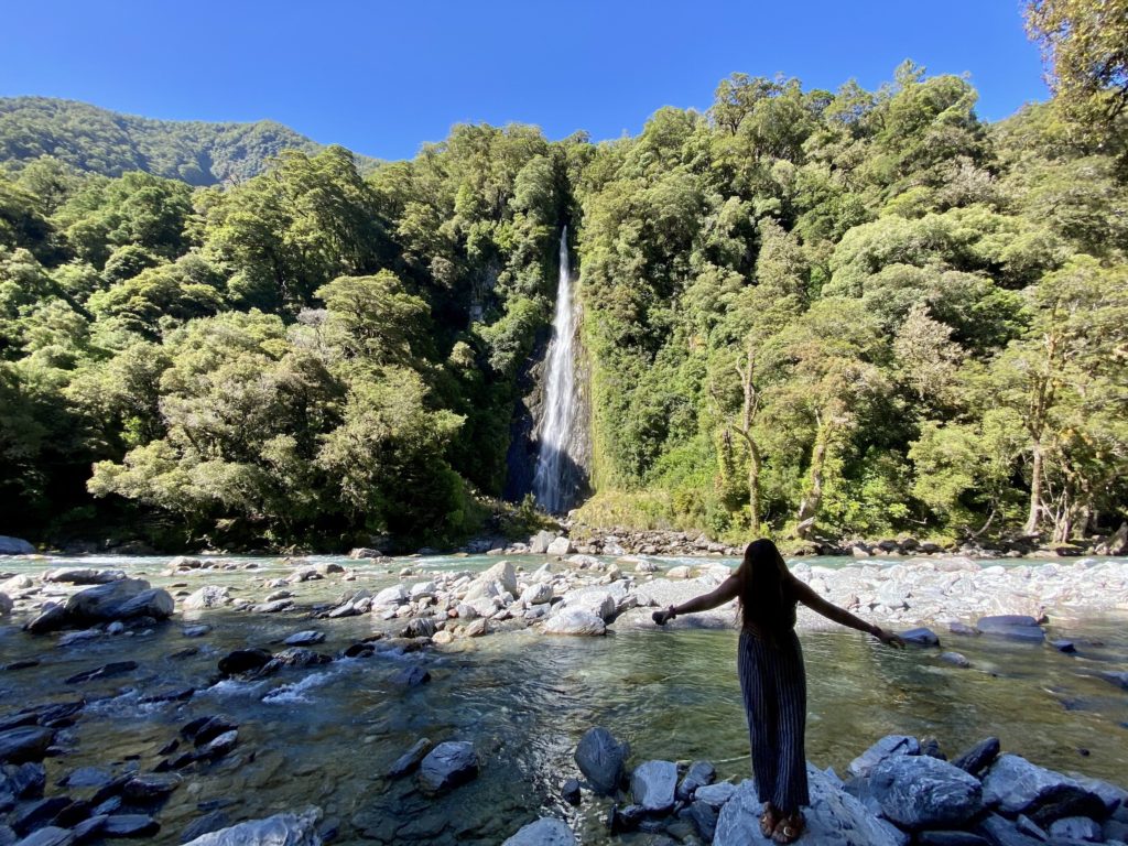 Haast pass waterfall