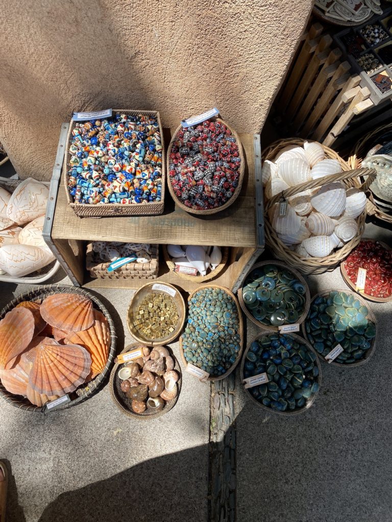 Beads for sale at Tlaquepaque shopping center, Sedona, Arizona