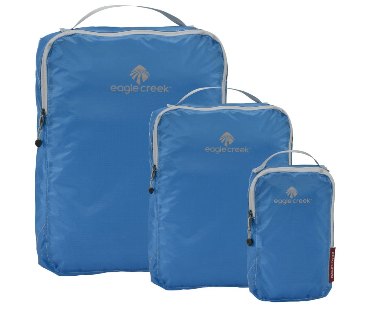 Eagle Creek packing cubes in blue