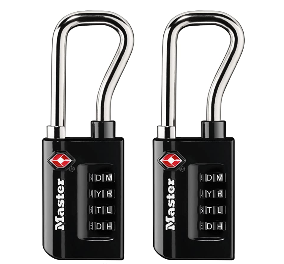 2 travel padlocks