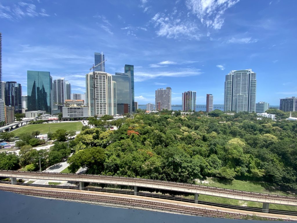 View from the rooftop pool