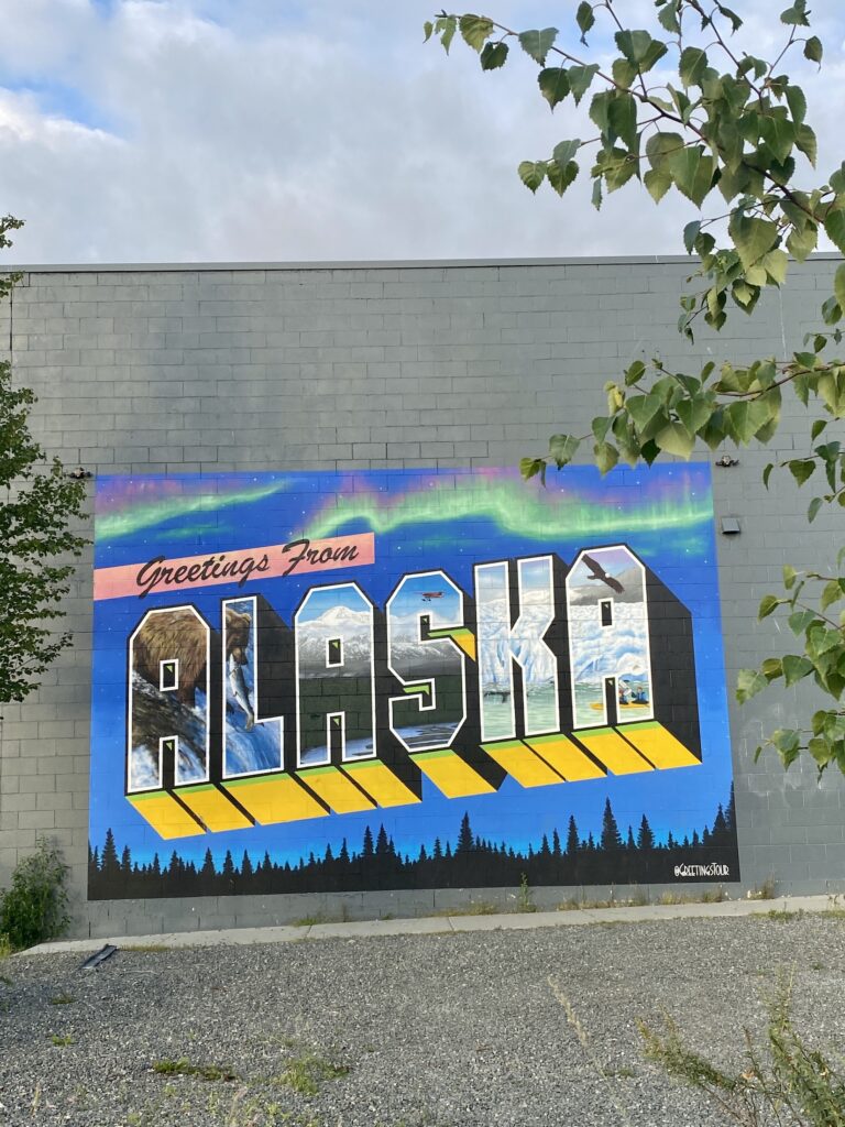 Anchorage travel guide: greetings from Alaska wall mural
