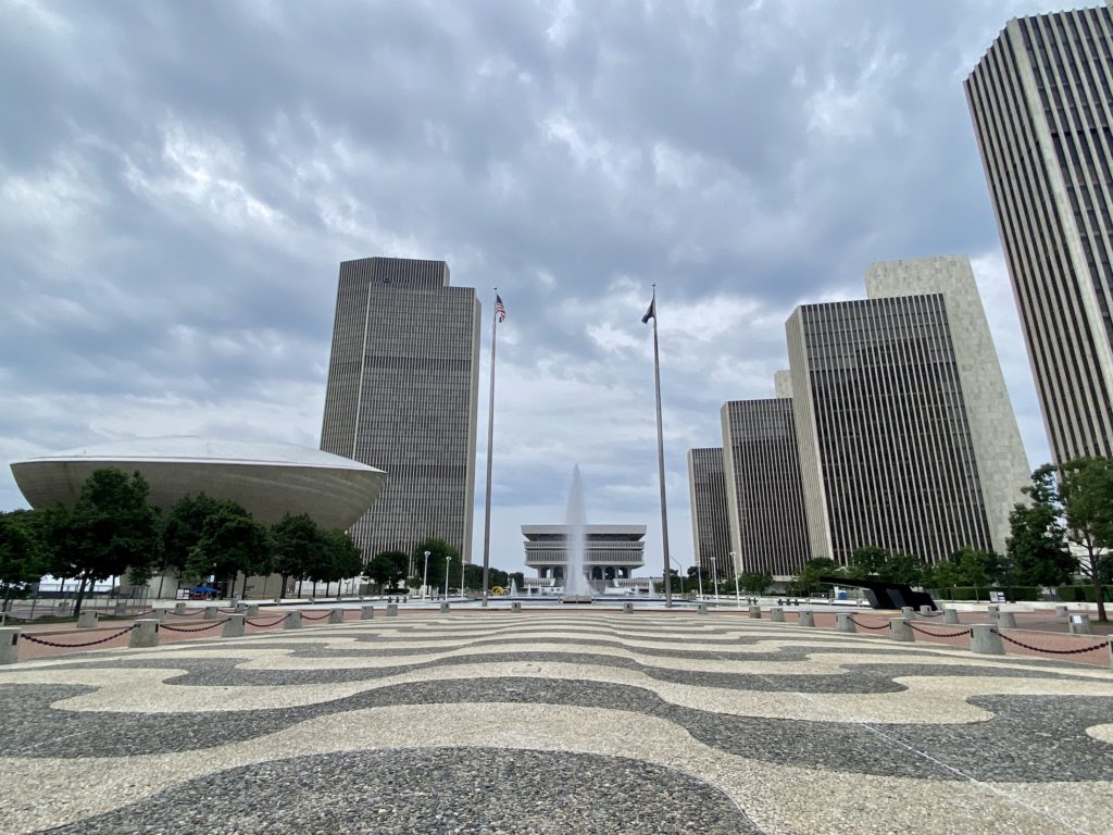View of Empire State Plaza, Albany, New York