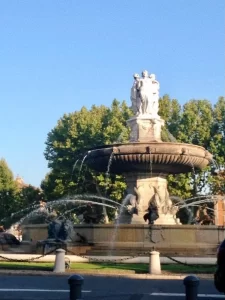 La Rotonde fountain in Aix-en-Provence, France