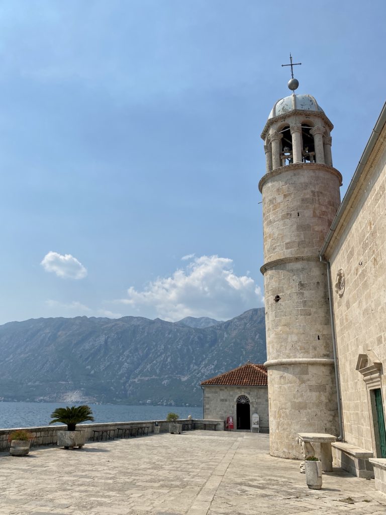 Kotor travel guide: Cathedral on an island, Bay of Kotor, Montenegro