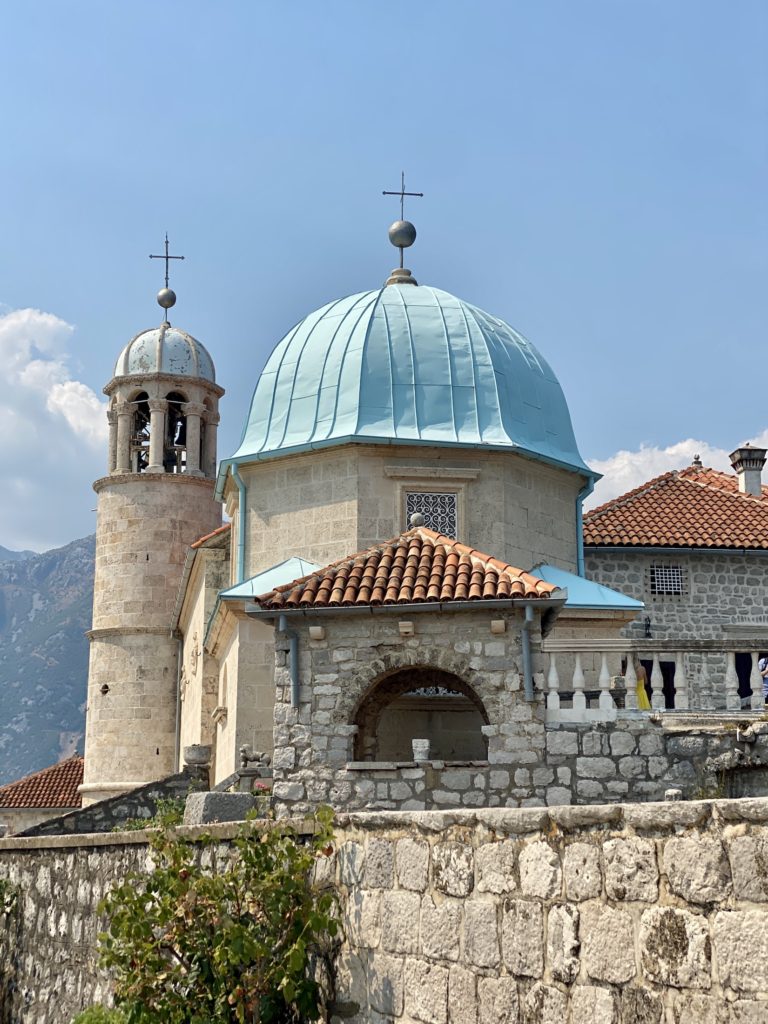 Kotor travel guide: Cathedral with blue ceiling, Bay of Kotor, Montenegro