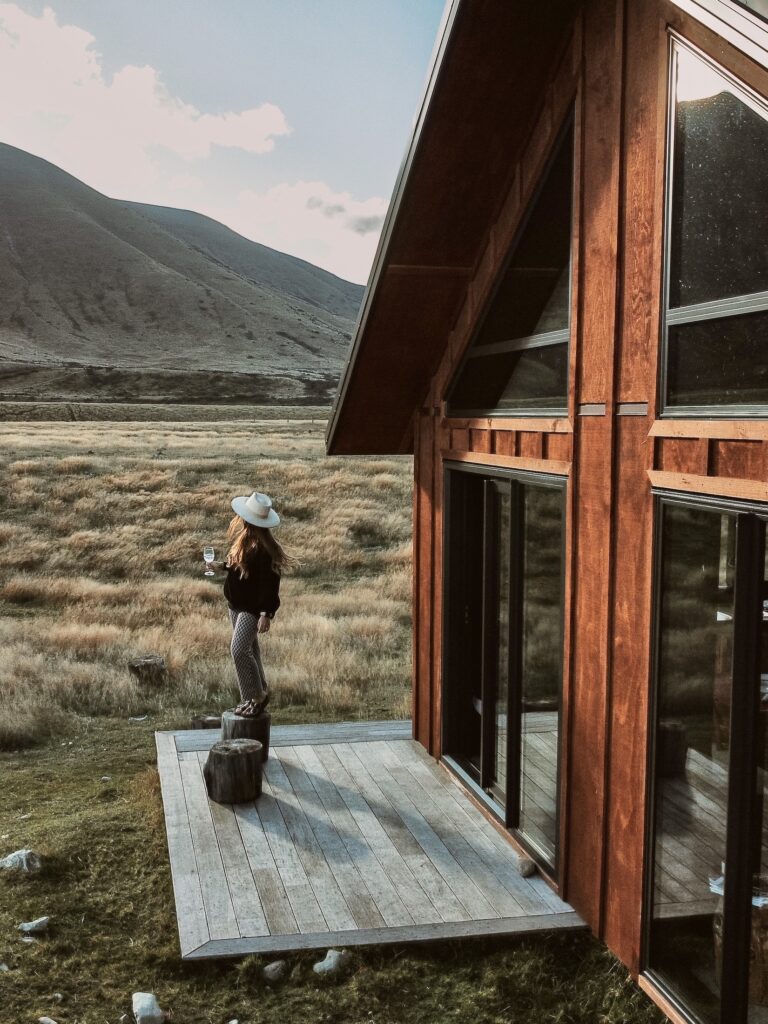 Niki at High Country Cabin, Twizel, South Island New Zealand
