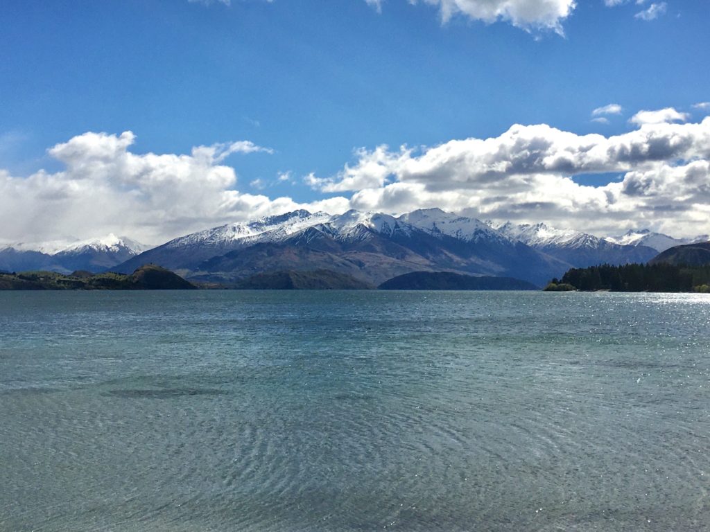 Mountains and Lake Wanaka, New Zealand