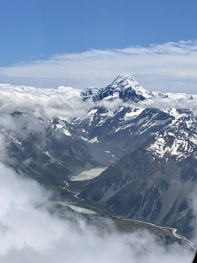One Second Everyday in 2021: Aoraki/Mount Cook and Hooker Lake from above