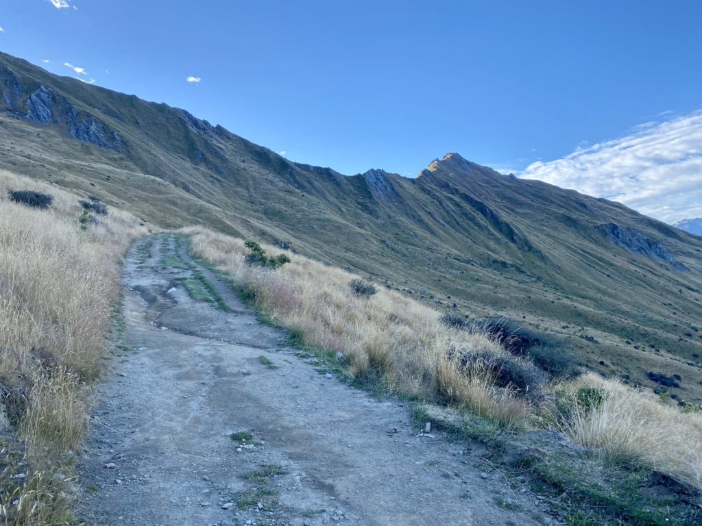 Steep path up to Roys Peak, Wanaka, New Zealand