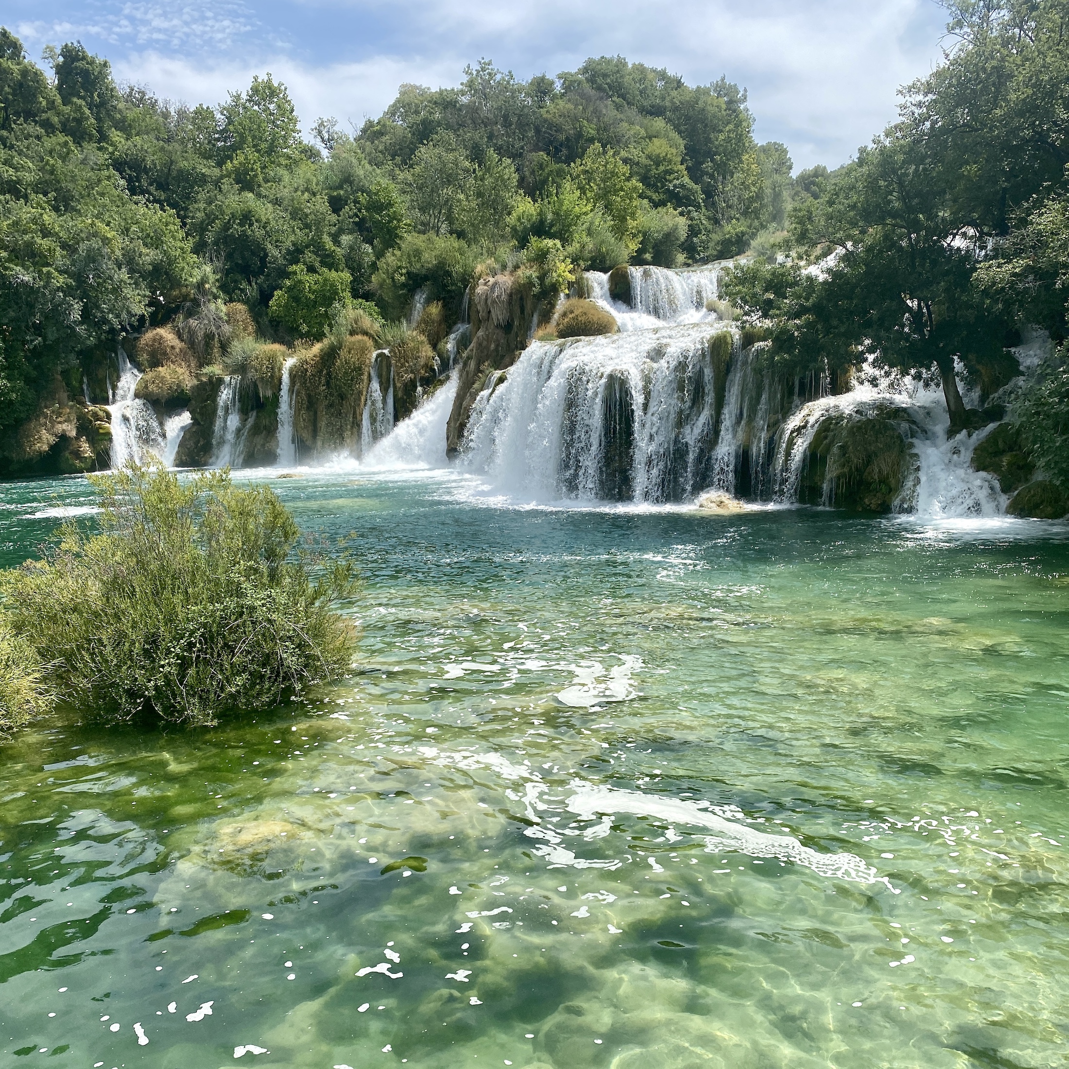 waterfalls at krka national park, croatia