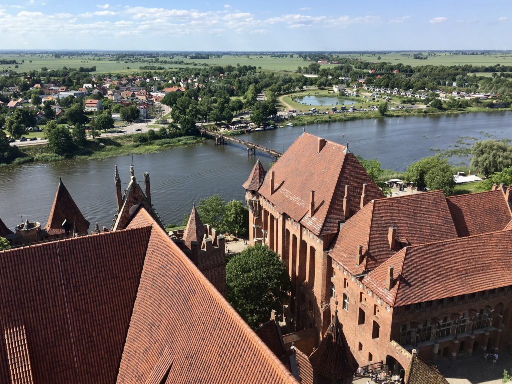 how to visit Malbork Castle: View from viewpoint