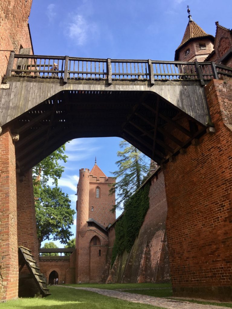 Outside courtyard, Malbork Castle, Poland