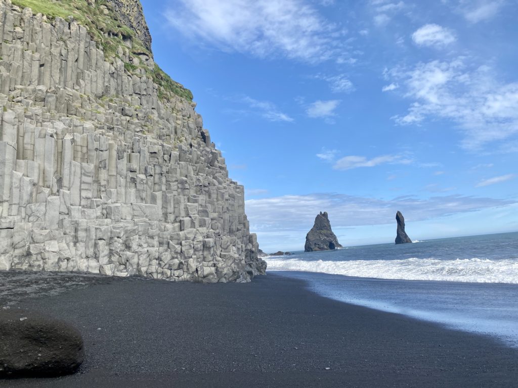 Reynisfjara black sand beach, Iceland's south coast