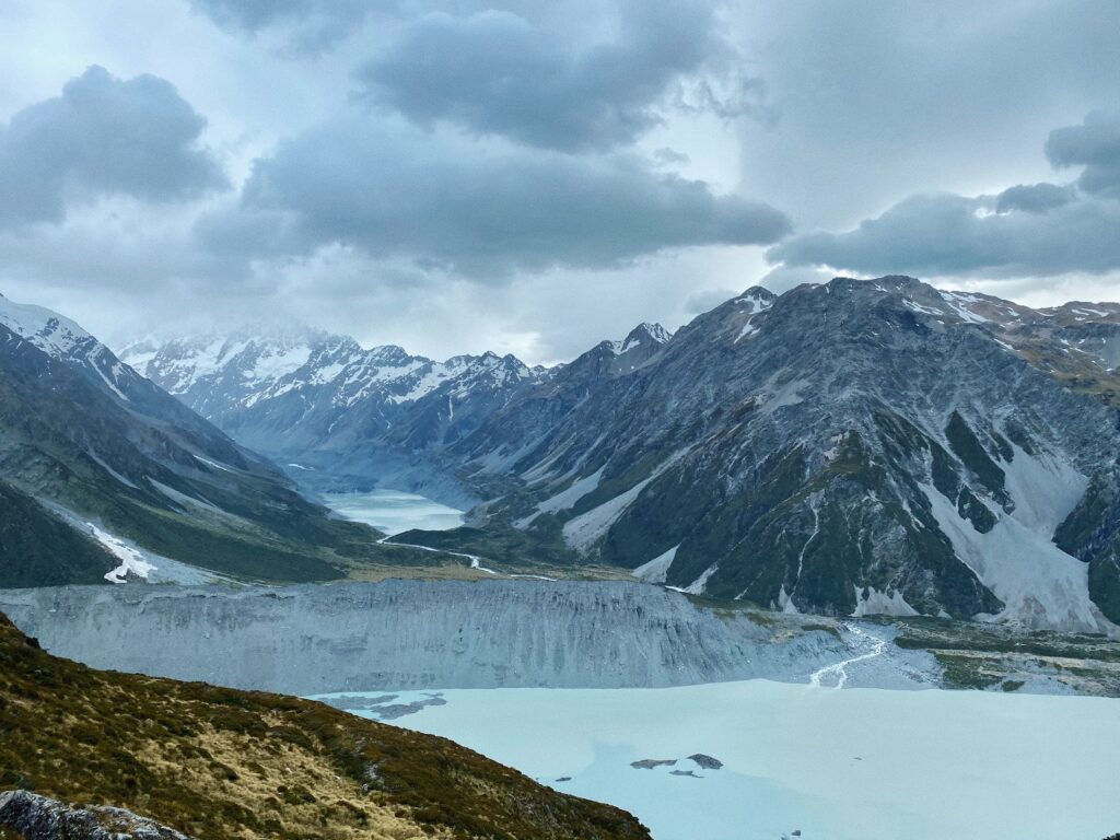 View from the Mueller Hut Route, Aoraki/Mt Cook National Park, New Zealand