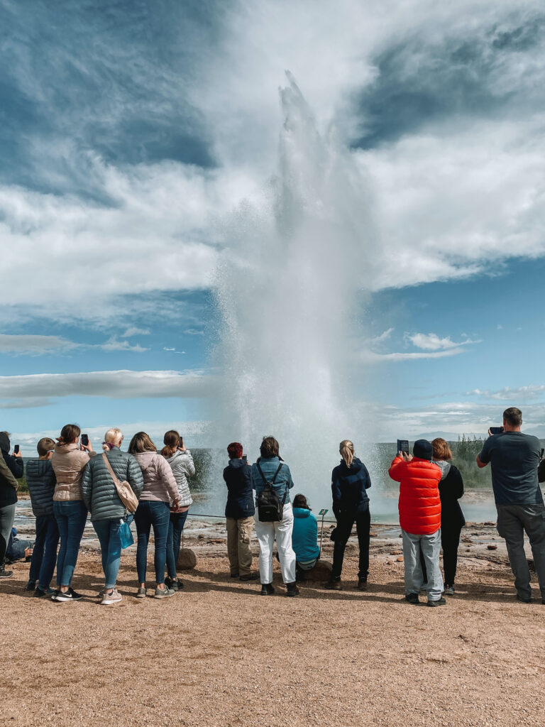 Iceland Golden Circle itinerary: Strokkur geyser, Geysir Geothermal Area, Golden Circle, Iceland