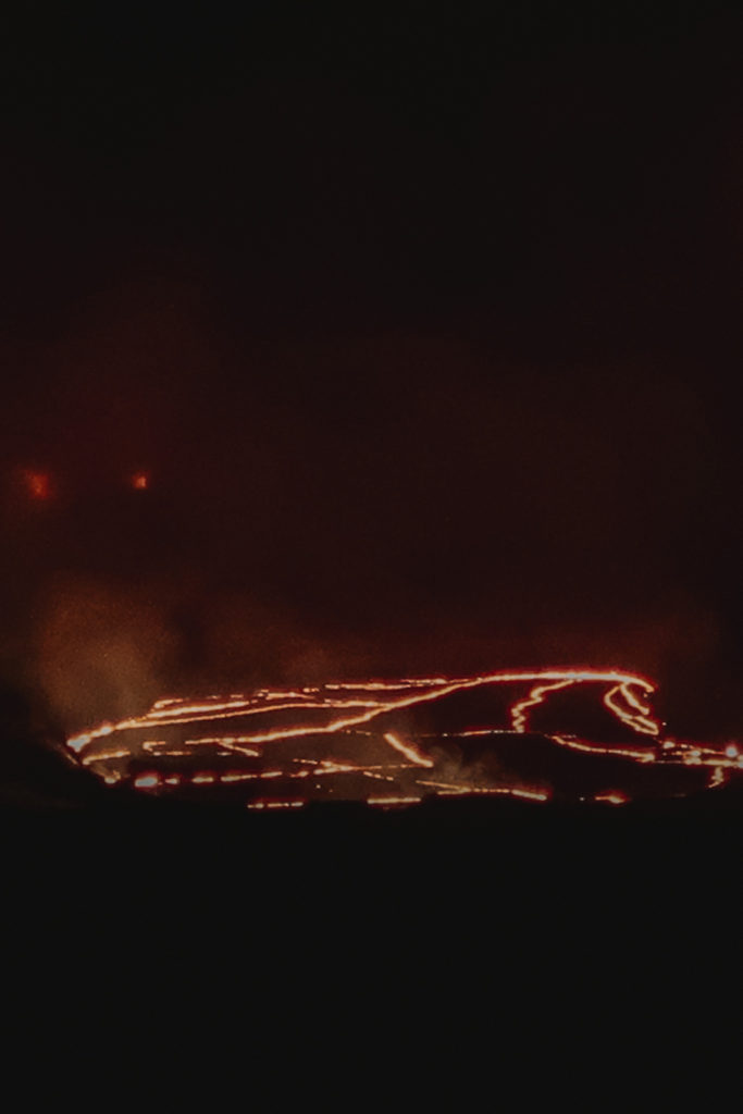 Things to Do in Hawaii Volcanoes National Park: Lava at night from Kilauea Crater, Big Island