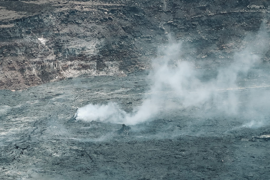Things to Do in Hawaii Volcanoes National Park: Smoke billowing out of Kilauea Crater