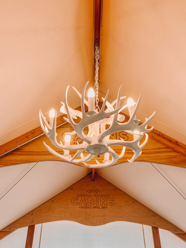 Chandelier made out of antlers