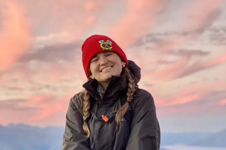 One Second Everyday in 2022: Niki while hiking Roys Peak, Wanaka, at sunset