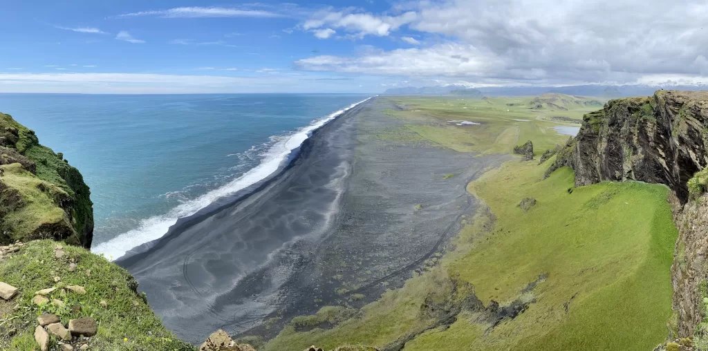 Black sand beach in Southern Iceland