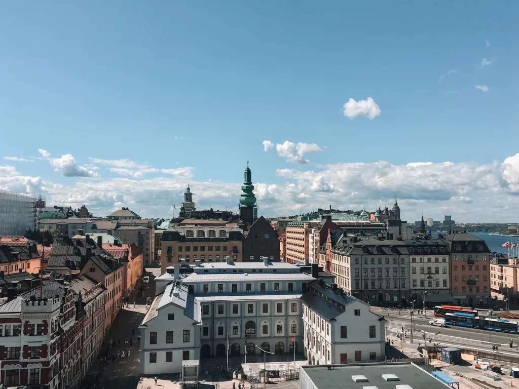 one day in Stockholm: Stockholm from the top of the City Hall Tower, Sweden