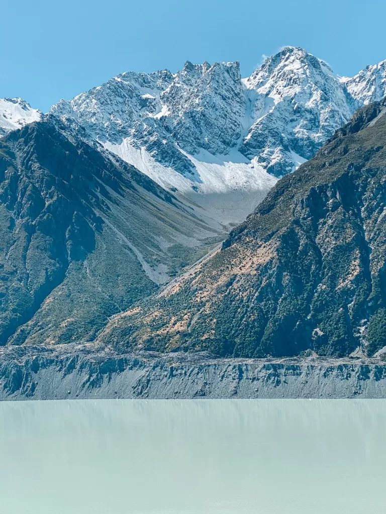Blue Lakes and Tasman Glacier Track, Aoraki Mount Cook National Park, New Zealand