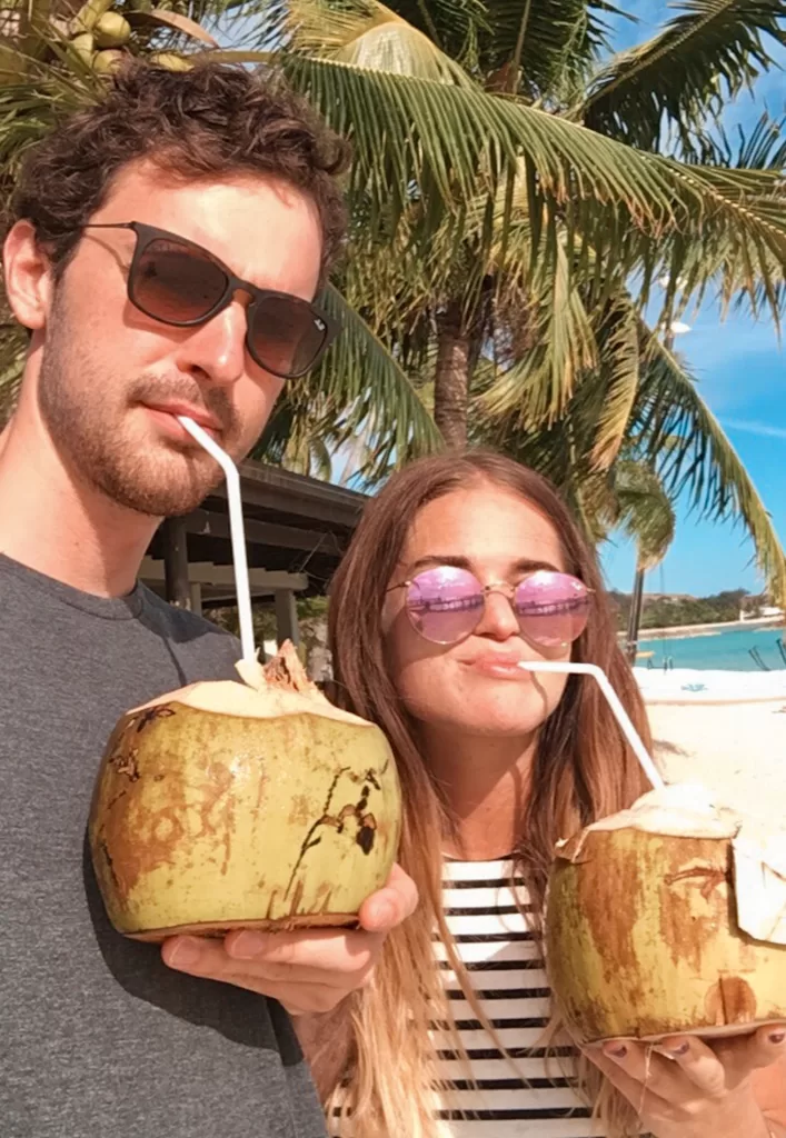 travel in your 20s: Ben and Niki at Mana Island Resort, Fiji