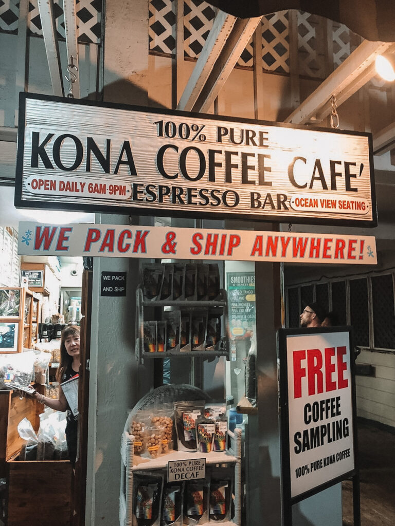 Best coffee in Kona: Kona Coffee Cafe, Big Island, Hawaii