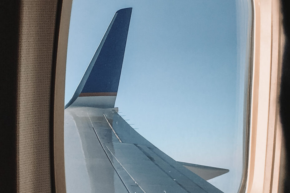 Flying captions for Instagram: Airplane wing in the sky