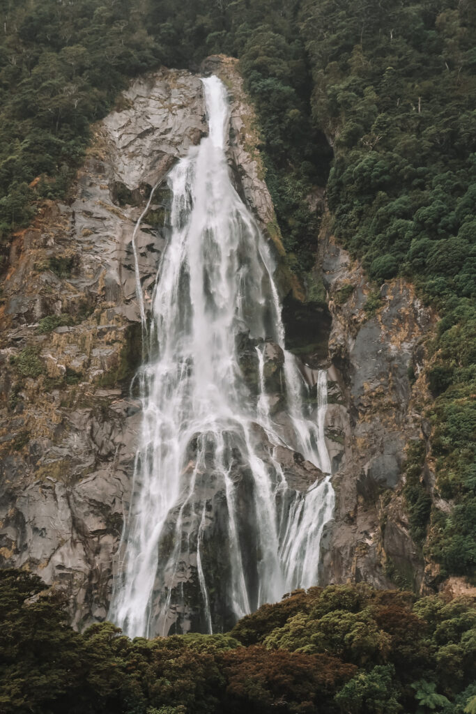 Stirling Falls, Milford Sound, Fiordland National Park, South Island New Zealand